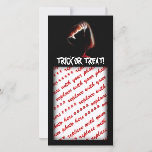 Een vampiers kus des doods feestdagenkaart (Voorkant)