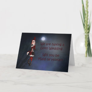 Een Vampire-kaart voor een dienstmeisje dat om een