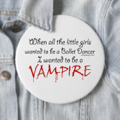 Een Vampire Quote zijn Ronde Button 6,0 Cm (In situ)