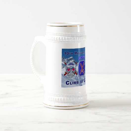 Een van de 10e muurdivisies bierpul (Voorkant links)