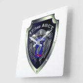 Een van de 173ste gevechtsteams van de luchtbrigad vierkante klok (Hoek)