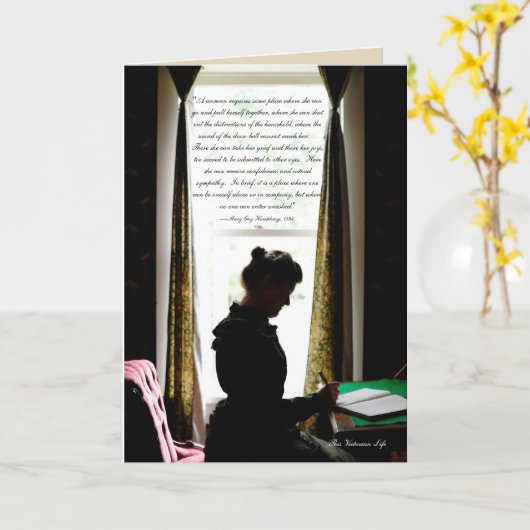 Een van de den-Victoriaans citaat van een vrouw Kaart (Gele Bloem)