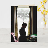 Een van de den-Victoriaans citaat van een vrouw Kaart (Gele Bloem)