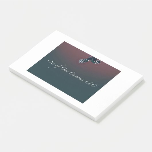 Een van de douane post-it® notes (Schuin)