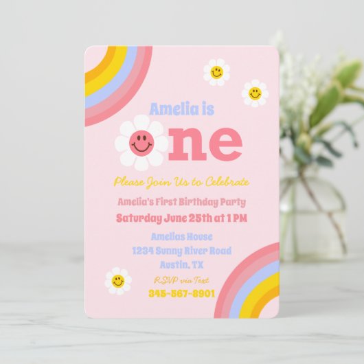 Een van de eerste verjaardag van de zeemijlmakreel kaart (Staand voorkant)