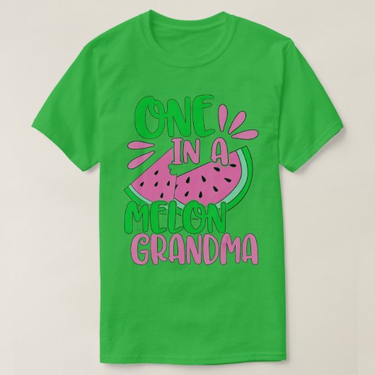 Een van de grootmoeders van de Melon Grandma Water T-shirt (Design voorkant)