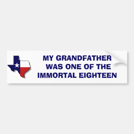 ÉÉN VAN DE IMMORTALE ACHTER BUMPERSTICKER (Voorkant)