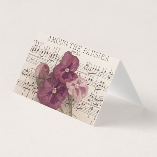 Een van de Kaarten van de Pansies (Voorkant)