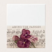 Een van de Kaarten van de Pansies (Buitenkant ongevouwen)