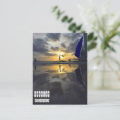 Een van de Kind Boracay Beach Sunset Briefkaart (Staand voorkant)