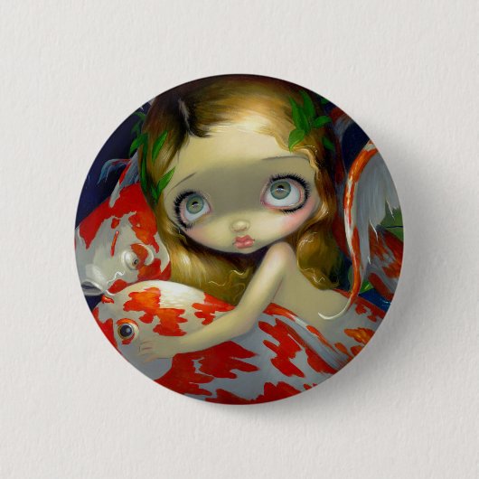 "Een van de Koi-Button" Ronde Button 5,7 Cm (Voorkant)