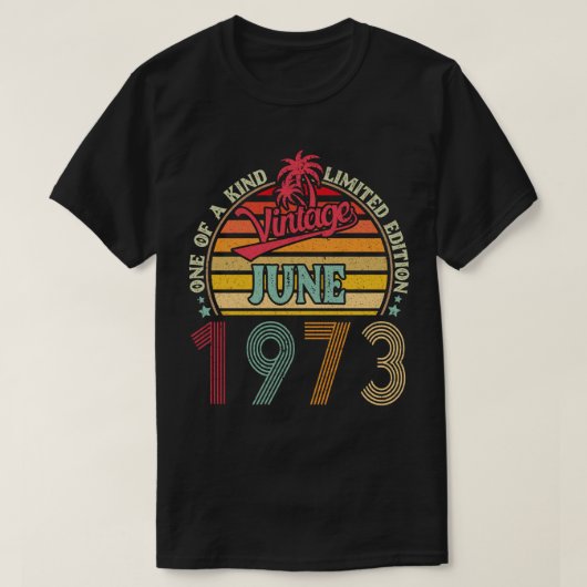 Een van de meest  edities van juni 1973 t-shirt (Design voorkant)