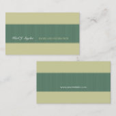 Eén van de meest eenvoudige vormen van het klassie visitekaartje (Voorkant / Achterkant)