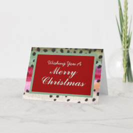 Een van de meest gevechtsforel met kerstmis feestdagen kaart