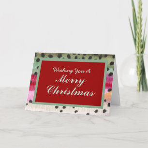 Een van de meest gevechtsforel met kerstmis feestdagen kaart