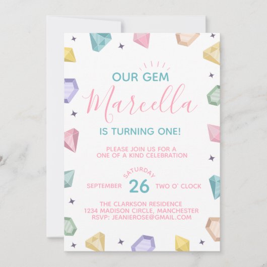 Een van de 'n soort van 'n dag. kaart (Voorkant)