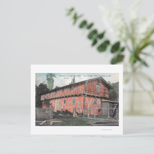 Een van de oudste huizen in Valley Briefkaart (Staand voorkant)