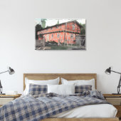 Een van de oudste huizen in Valley Canvas Afdruk (Insitu (Slaapkamer))