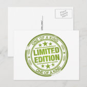 Een van de soorten - groene rubberstempels - briefkaart (Voorkant / Achterkant)