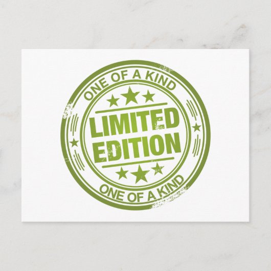 Een van de soorten - groene rubberstempels - briefkaart (Voorkant)