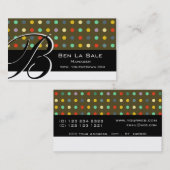 Eén van de soorten unieke patternMonogram van e Visitekaartje (Voorkant / Achterkant)