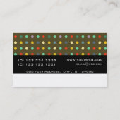 Eén van de soorten unieke patternMonogram van e Visitekaartje (Achterkant)