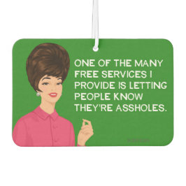 Een van de vele gratis diensten die wij aanbieden. luchtverfrisser