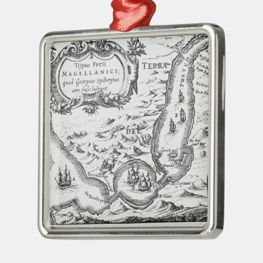 Een van de vroegste kaarten van de Magellan Metalen Ornament (Links)