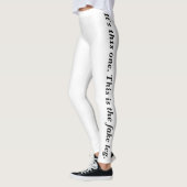 Een van deze benen is nep leggings (Links)
