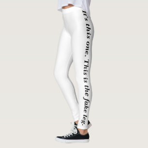 Een van deze benen is nep leggings