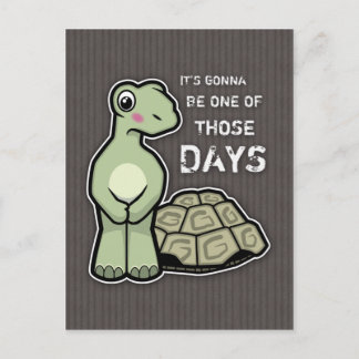 Een van die dagen - Cute Tortoise Briefkaart