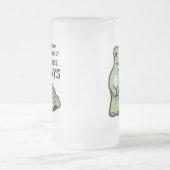 Een van die dagen klettenschildpad matglas bierpul (Center)