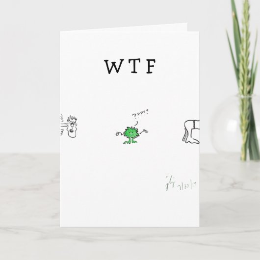 Een van die dagen wenskaart bedankkaart (Voorkant)