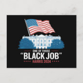 Een van die zwarte banen Harris 2024 Briefkaart (Voorkant)