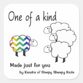 Eén van een Sind Sheep Sticker (Voorkant)