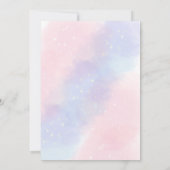 Een van een soort hete luchtballon eerste verjaard kaart (Achterkant)