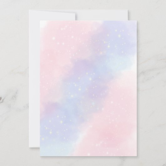 Een van een soort hete luchtballon eerste verjaard kaart (Achterkant)