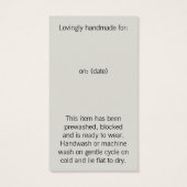 Een van een soort schapen zwart en wit visitekaartjes (Achterkant)