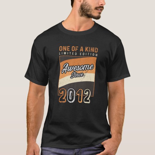 Één van een soort T - shirts Geweldige sinds 2012 (Voorkant)