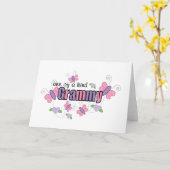 Één van een Vriendelijke Grammy Kaart (Gele Bloem)