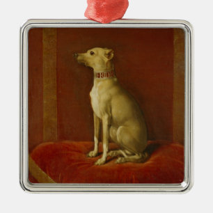 Een van Frederick II's Italiaanse greyhounds Metalen Ornament