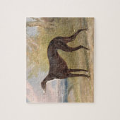 Een van George Lane Fox's winnende grayhounds: B Legpuzzel (Verticaal)