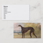 Een van George Lane Fox's winnende grayhounds: B Visitekaartje (Voorkant / Achterkant)