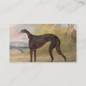 Een van George Lane Fox's winnende grayhounds: B Visitekaartje (Achterkant)