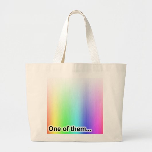 Een van hen grote tote bag (Voorkant)