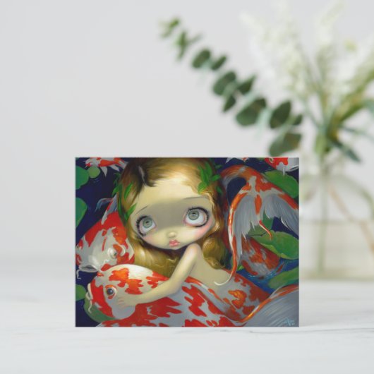 "Een van het Koi-Briefkaart" Briefkaart (Staand voorkant)