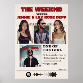 Een van het meisje poster