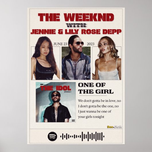 Een van het meisje poster (Voorkant)