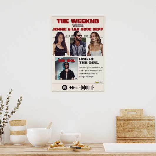 Een van het meisje poster (Keuken)