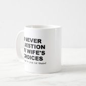 Een van mijn Wife's Choices Funny Mug Koffiemok (Voorkant links)
